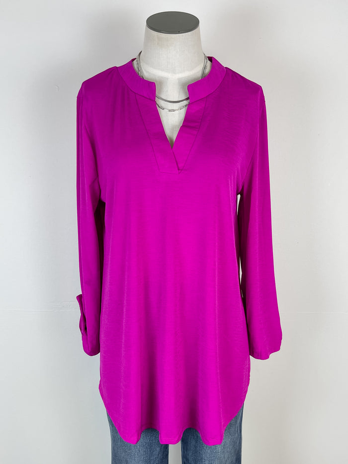 Lizzy Blouse in Magenta