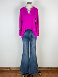 Lizzy Blouse in Magenta