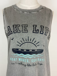 Lake Life Mineral Wash Tank in Grey