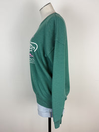 Make Time for Lake Time Mineral Wash Sweatshirt in Dusty Green