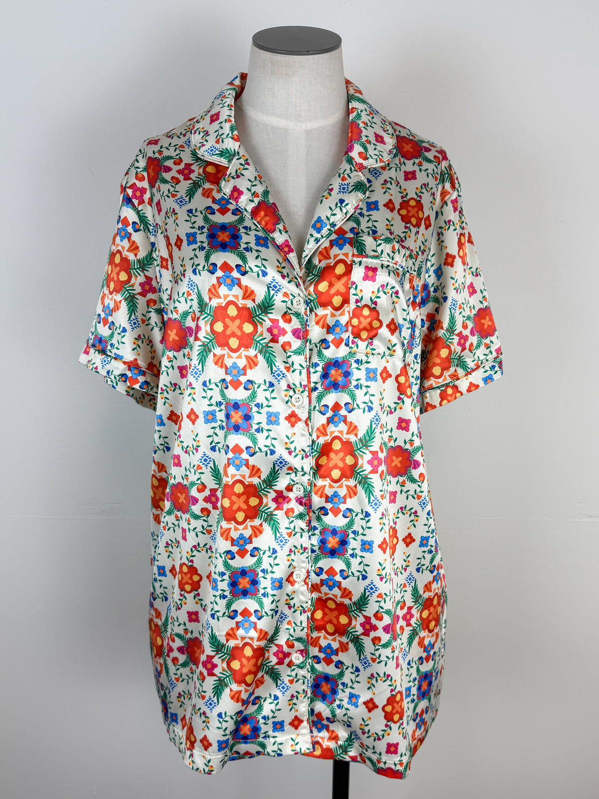 Clara Printed Satin Lounge Set
