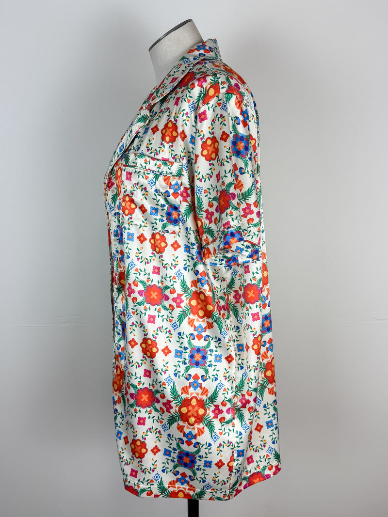 Clara Printed Satin Lounge Set