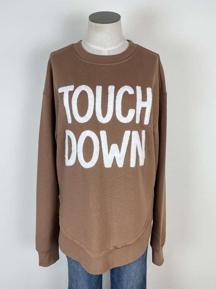 Lyla Touchdown Sweatshirt in Mushroom