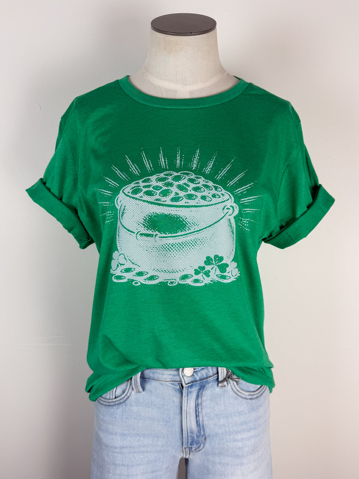 Pot of Gold Tee in Green