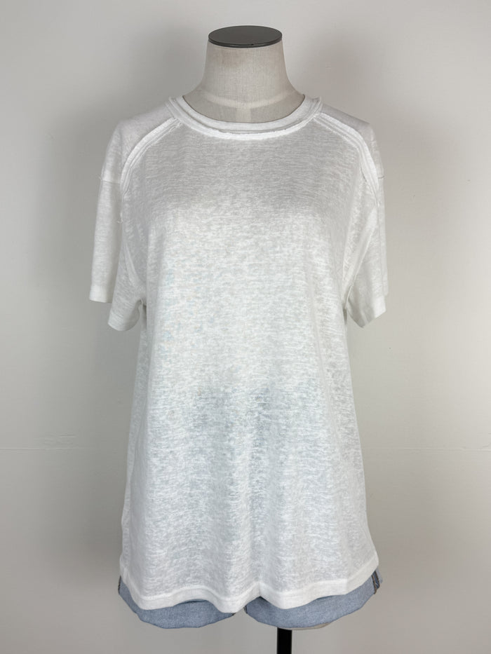 Junie Basic Tee in White