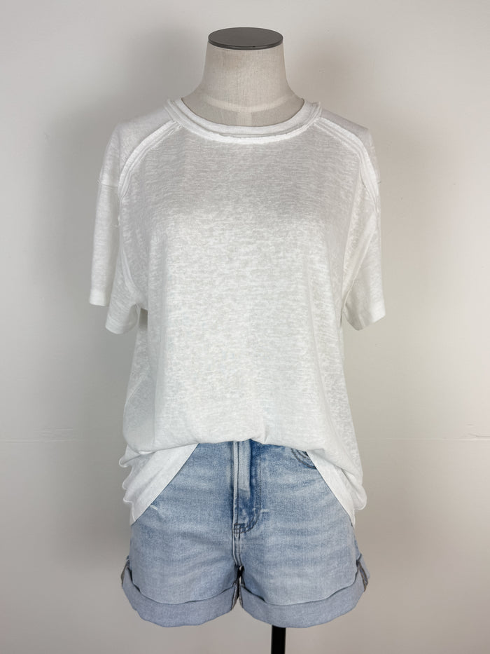 Junie Basic Tee in White