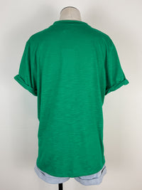 Zoie V Neck Top in Green