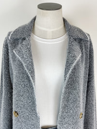 Molly Sweater Jacket in Charcoal