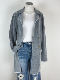 Molly Sweater Jacket in Charcoal