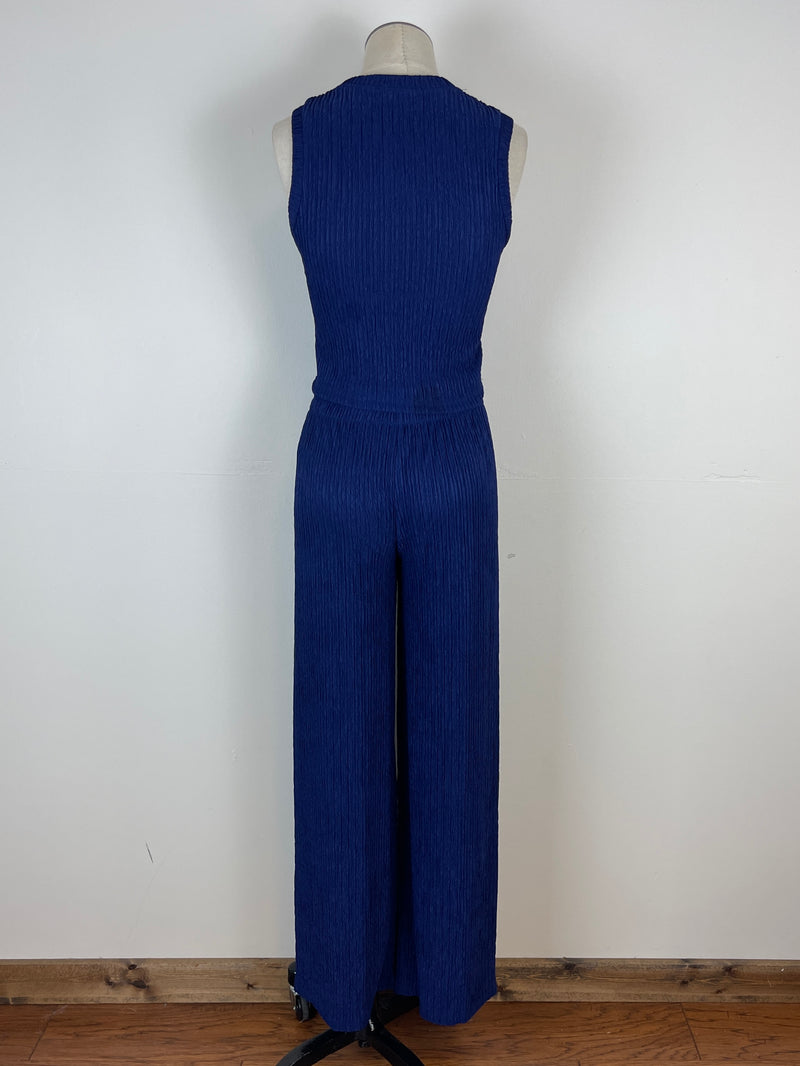 Blair Tank and Wide Leg Pant Set in Blue Ink