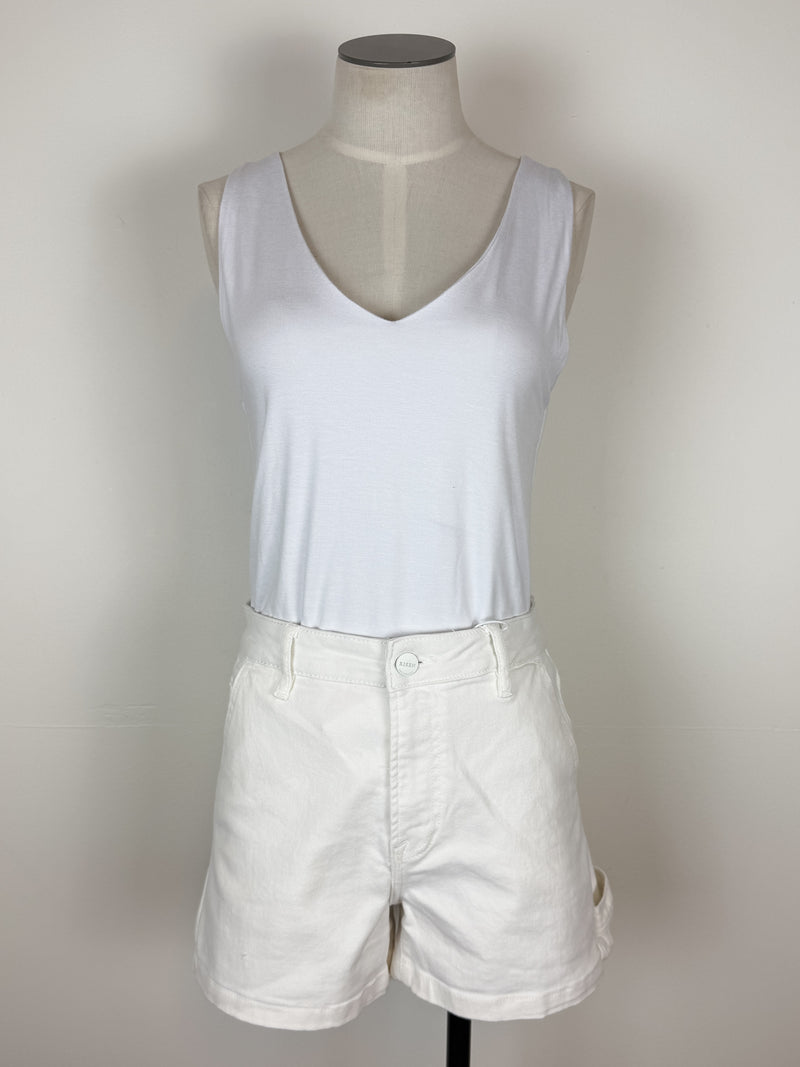 Risen Sloane High Rise Short in White