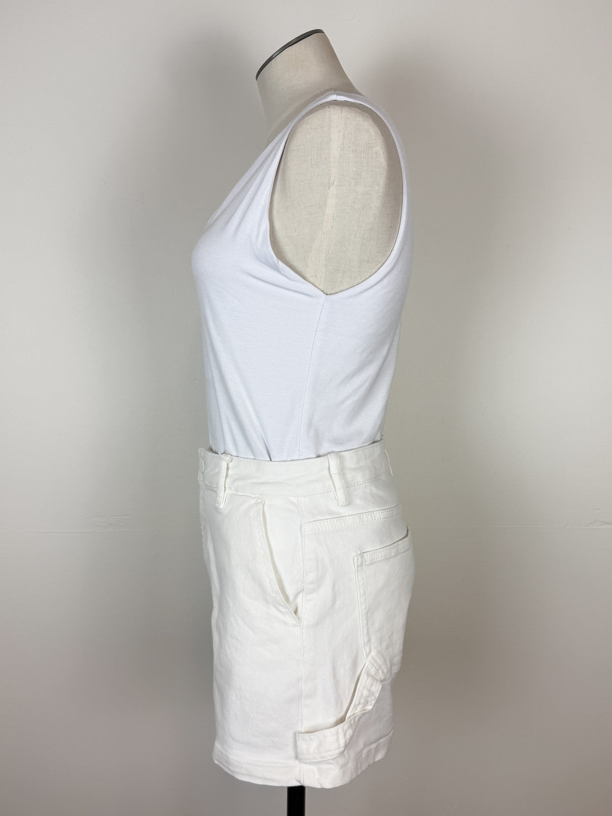 Risen Sloane High Rise Short in White