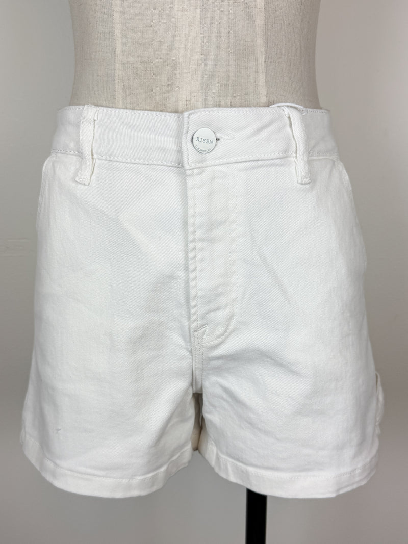 Risen Sloane High Rise Short in White