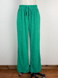 Leah High Waist Pant in Green