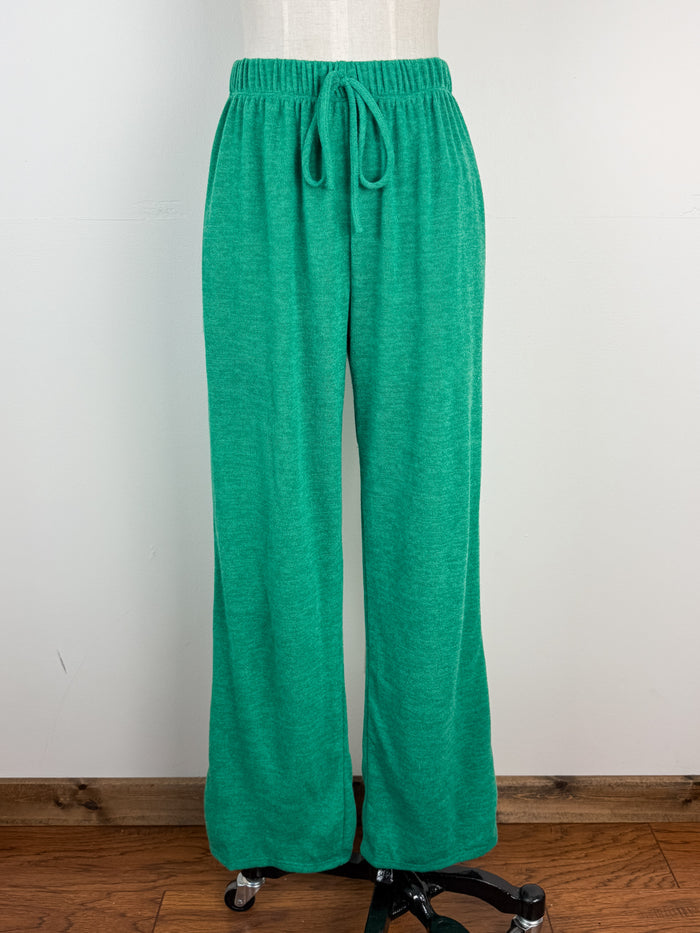 Leah High Waist Pant in Green