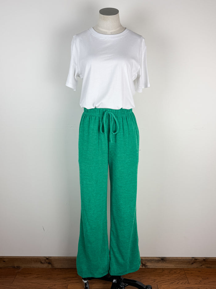 Leah High Waist Pant in Green
