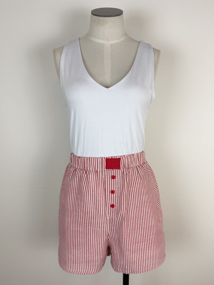 Delilah Striped Short in Red