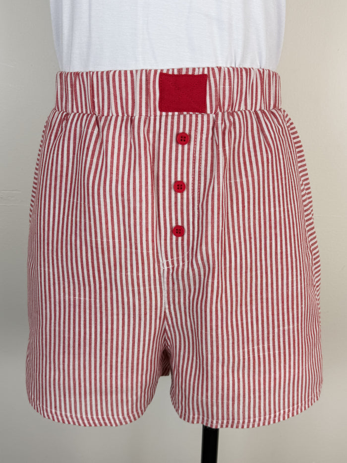 Delilah Striped Short in Red