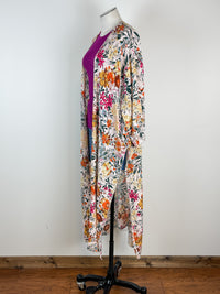 Clara Floral Duster in Almond