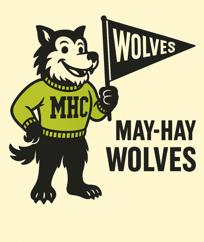 May-Hay Wolves Vintage Mascot Tee