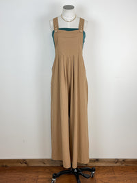Linen Jumpsuit in Mocha