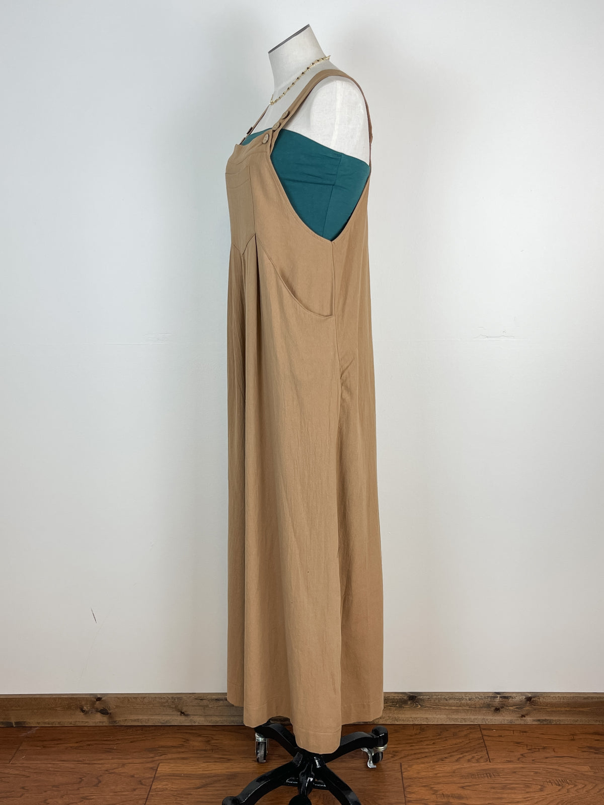 Linen Jumpsuit in Mocha