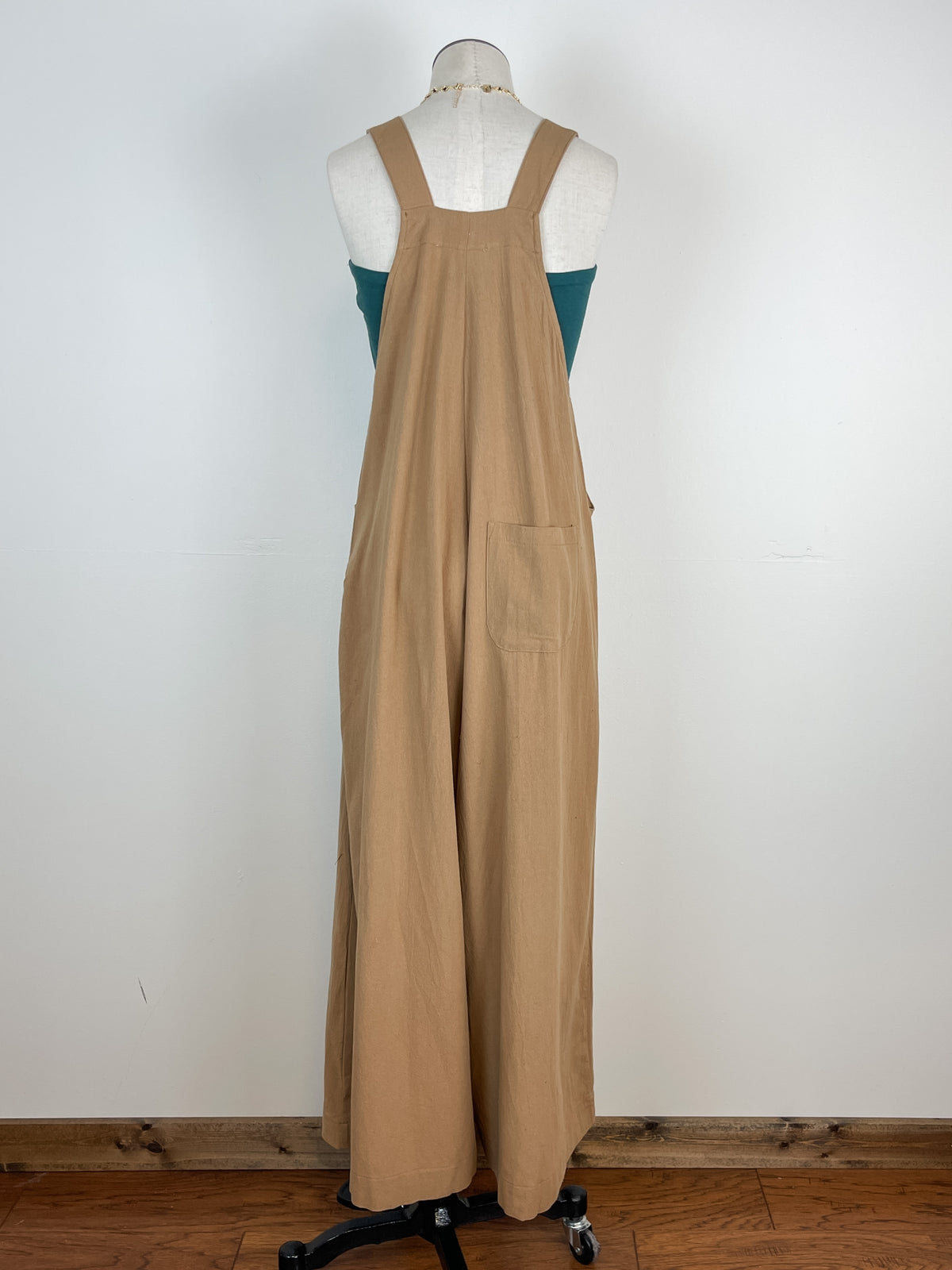 Linen Jumpsuit in Mocha