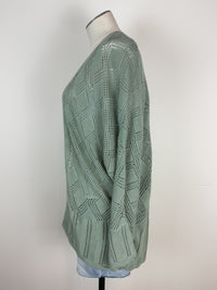 Caroline Crochet Cardigan in Jade