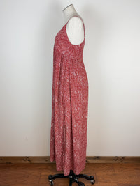 Savannah V Neck Maxi Dress in Brick