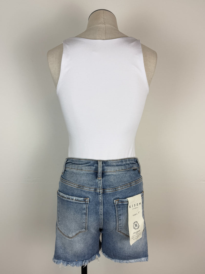 Risen Eloise High Rise Distressed Short