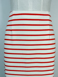 Jasmine Striped Top/Skirt Set in Cream/Papaya