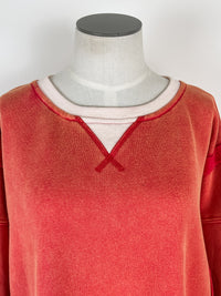 Riley Pullover in Tomato