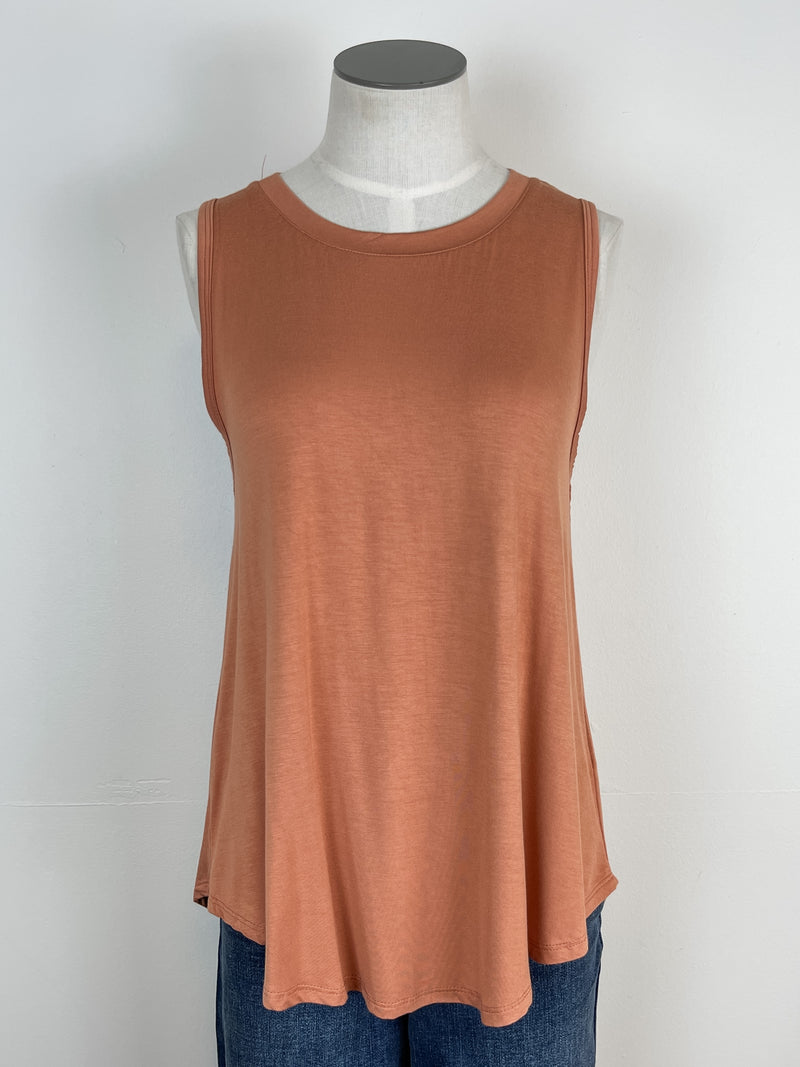 Flowy Basic Tank in Papaya