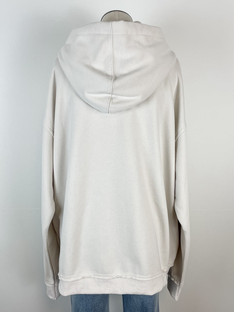 Rolling Stone Oversized Hoodie in Stone