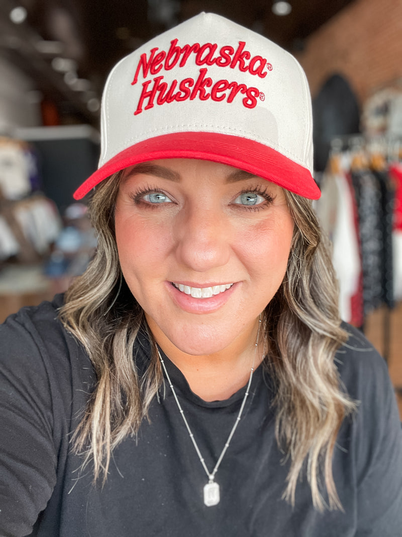 Nebraska Script Canvas Hat