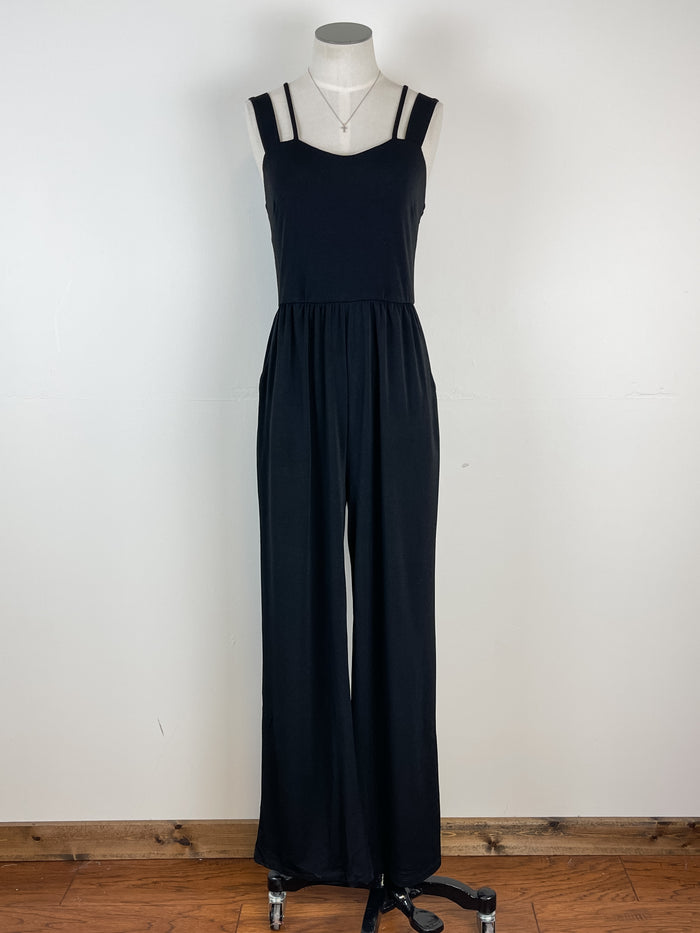Ruby Strappy Jumpsuit in Black