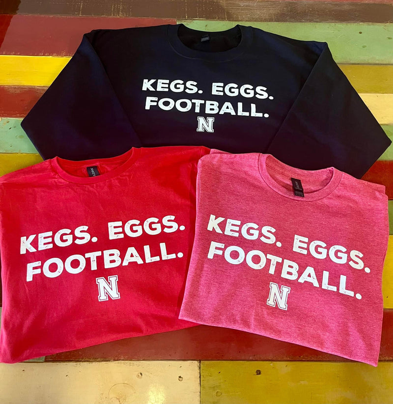 *PREORDER* Kegs. Eggs. Football Tee/Sweatshirt Ends: 9/21