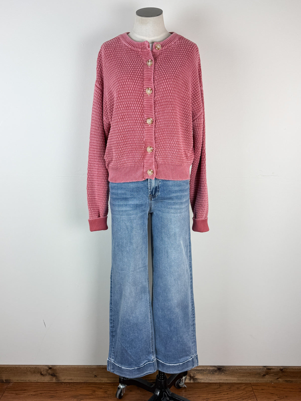 Melody Cardigan in Dusty Pink