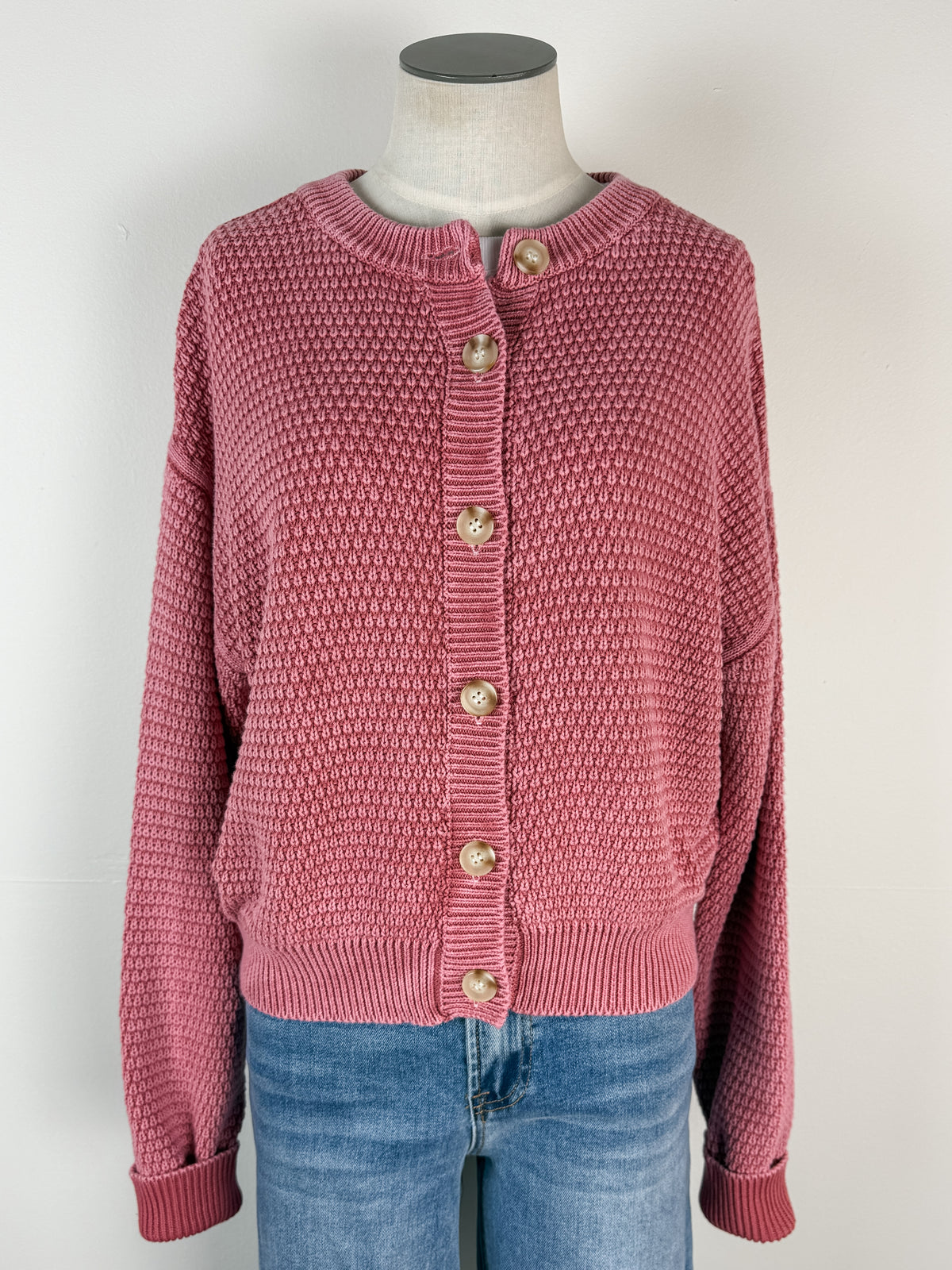 Melody Cardigan in Dusty Pink