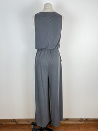 Mystree Surplice Jumpsuit in Grey