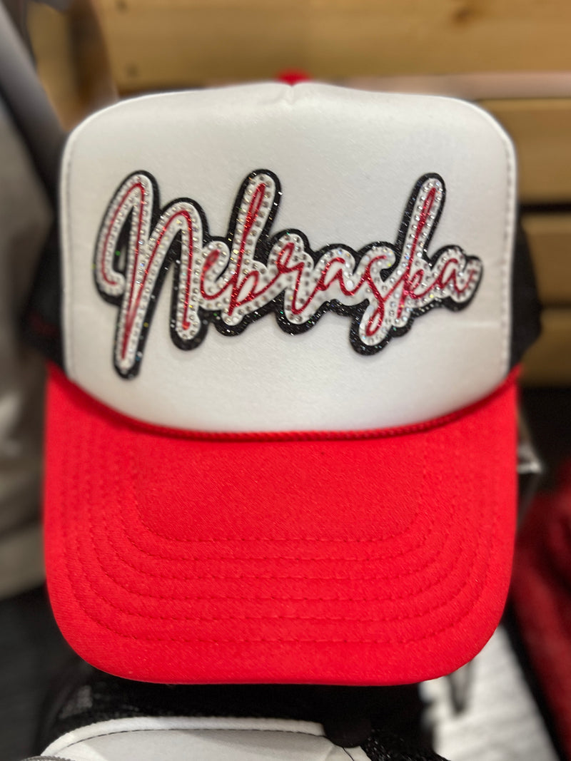 Nebraska Rhinestone Hat