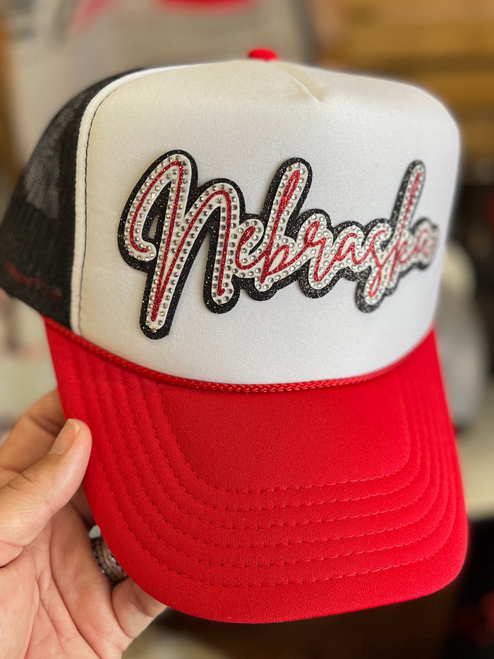 Nebraska Rhinestone Hat