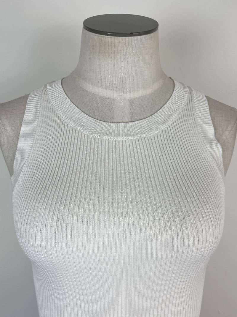 Bonnie Sweater Knit Tank in White