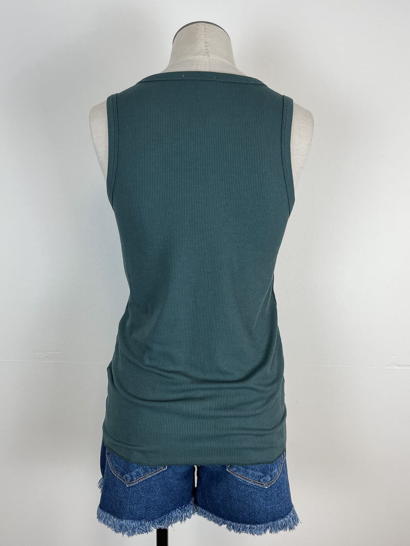 Basic Ribbed Henley Tank