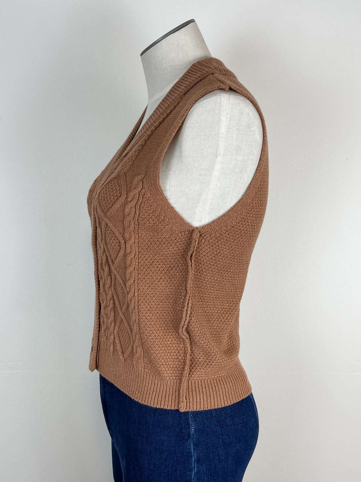 Rowan Sweater Vest in Mocha