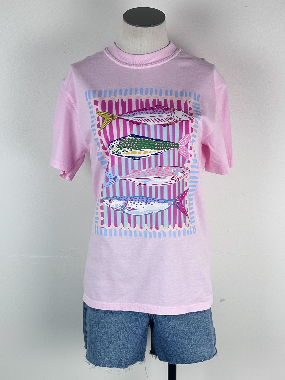 Fish Tee in Pink