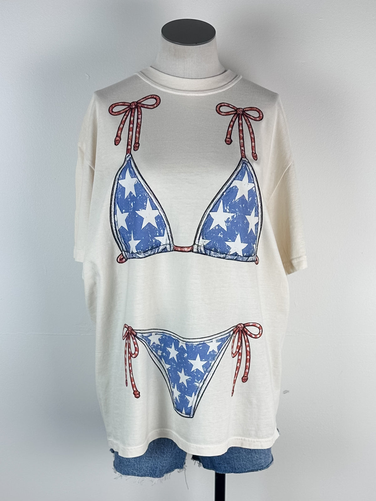 USA Bikini Tee in Natural