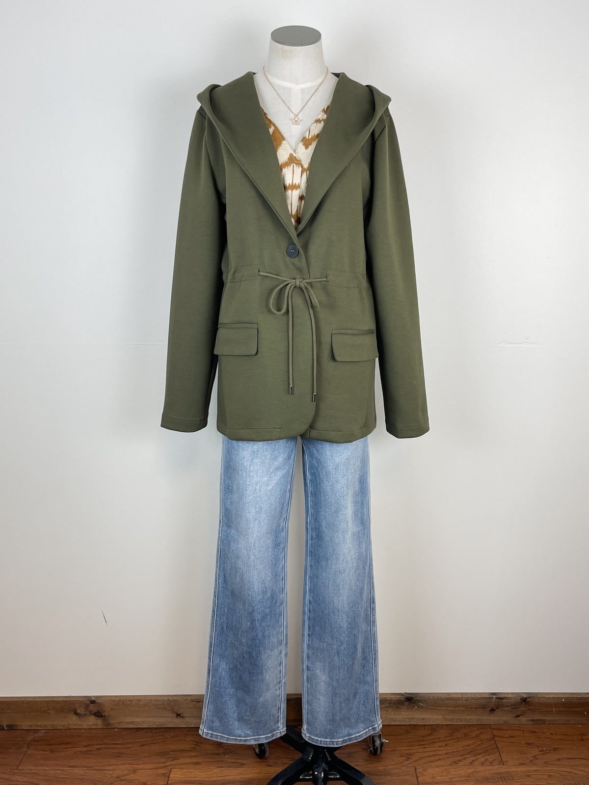 Abby Hooded Jacket in Olive