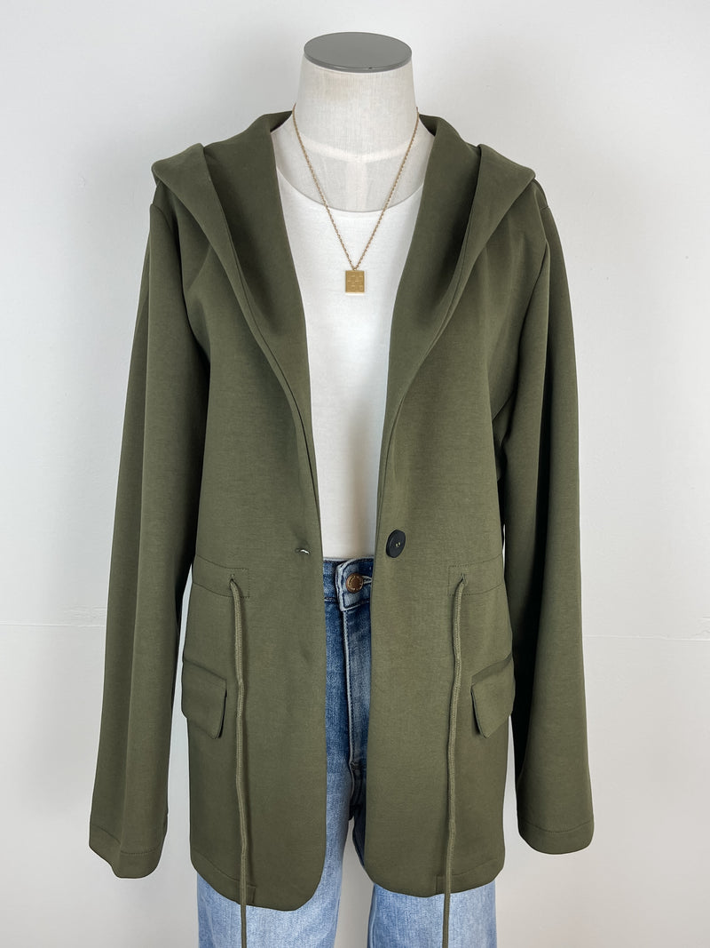 Abby Hooded Jacket in Olive