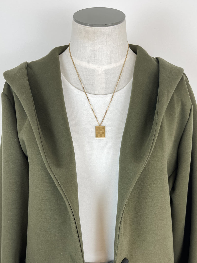 Abby Hooded Jacket in Olive